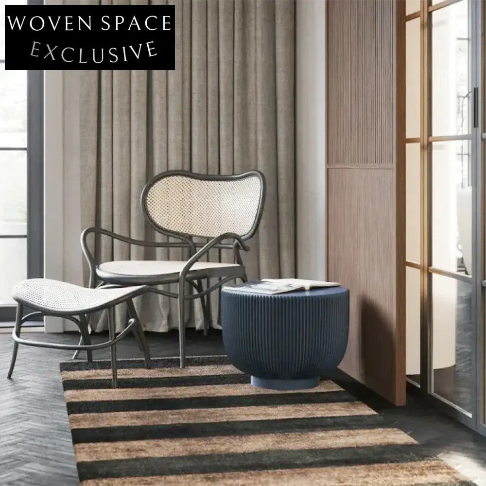 Modern Luxury Round Fiberglass Coffee Table for Living Room & Cafe Decor