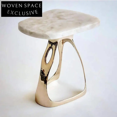 Modern Luxury Round Marble Top Gold Metal Base Living Room Coffee Table