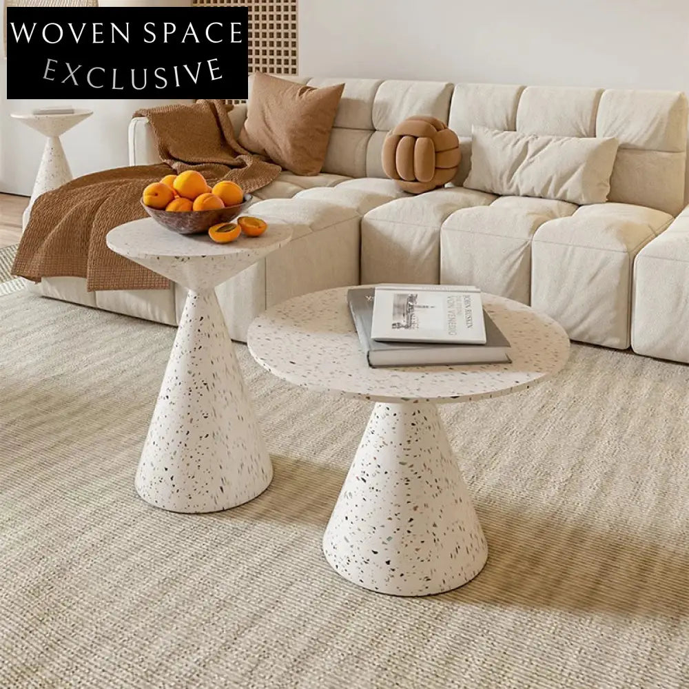 Modern Luxury Round Metal Side Coffee Table