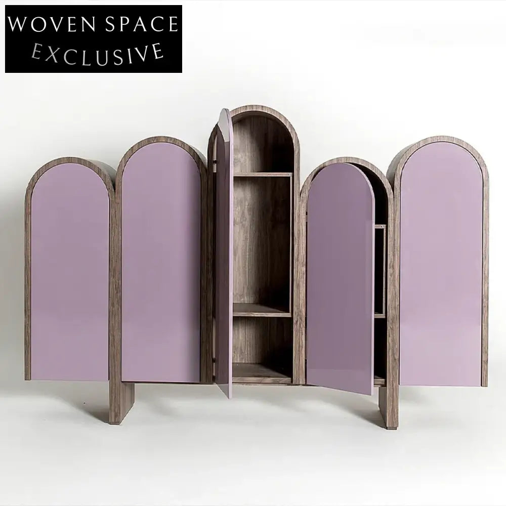 Modern Luxury Sideboard Cabinet with Storage, Italian Designer Living Room Console