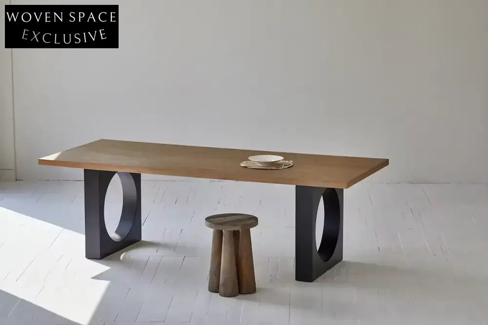 Elegant Modern Luxury Solid Oak Dual-Tier Round Coffee Table for Living Rooms