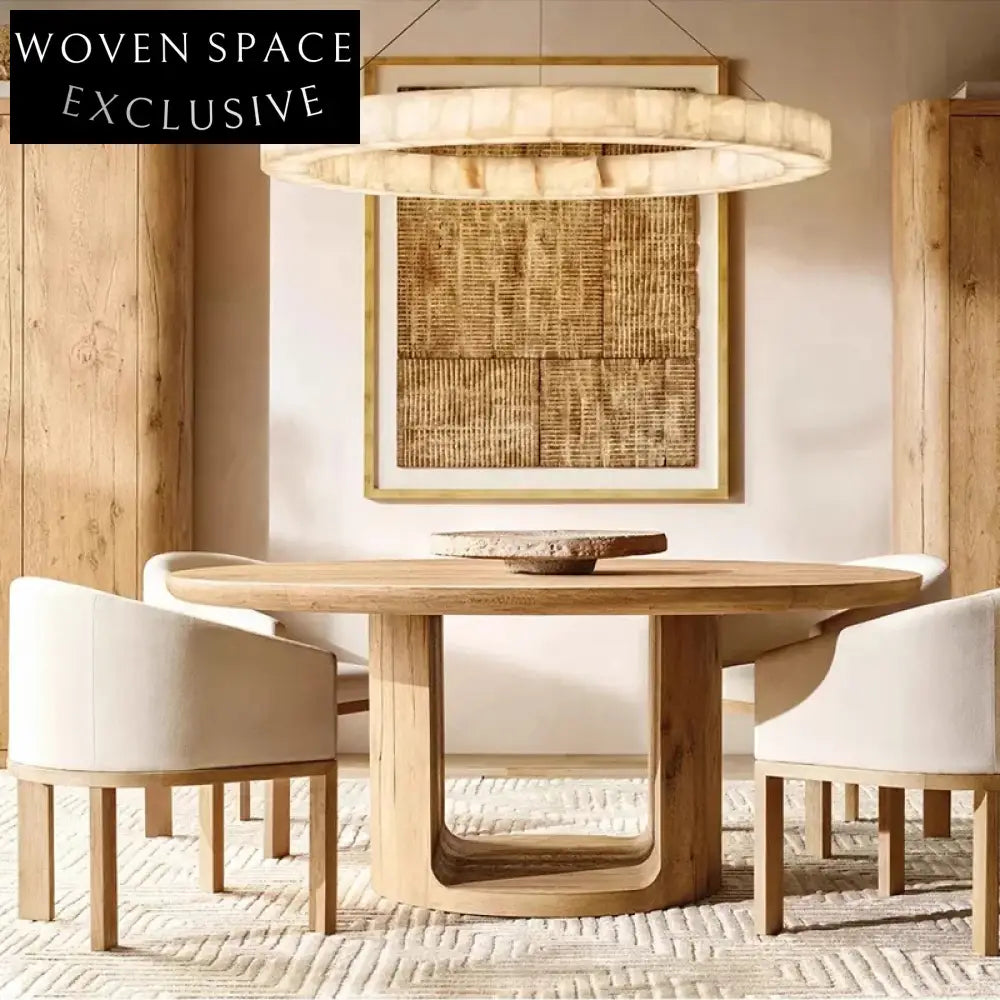 Modern Luxury Solid Oak Wood Upholstered Fabric Dining Chair for Kitchen