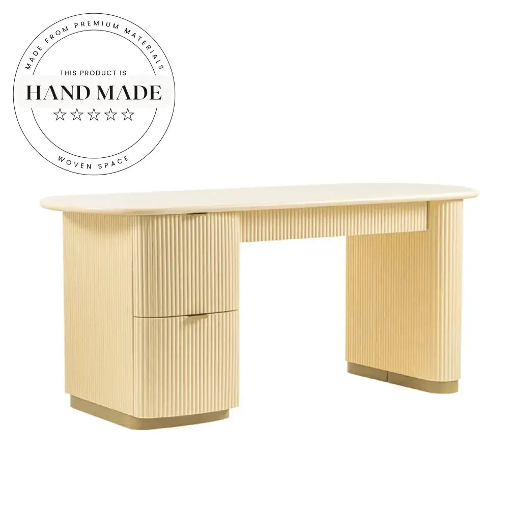 Modern Luxury Solid Wood 3-Drawer Secretaire Writing Desk