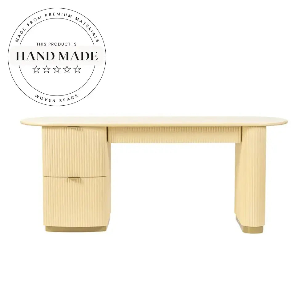 Modern Luxury Solid Wood 3-Drawer Secretaire Writing Desk