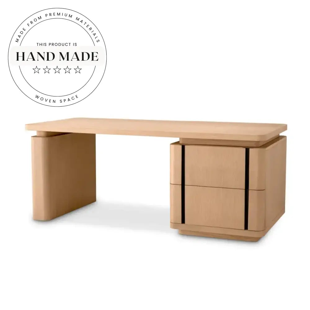 Modern Luxury Solid Wood Black Home Office Writing Desk