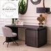 Modern Luxury Solid Wood Black Home Office Writing Desk