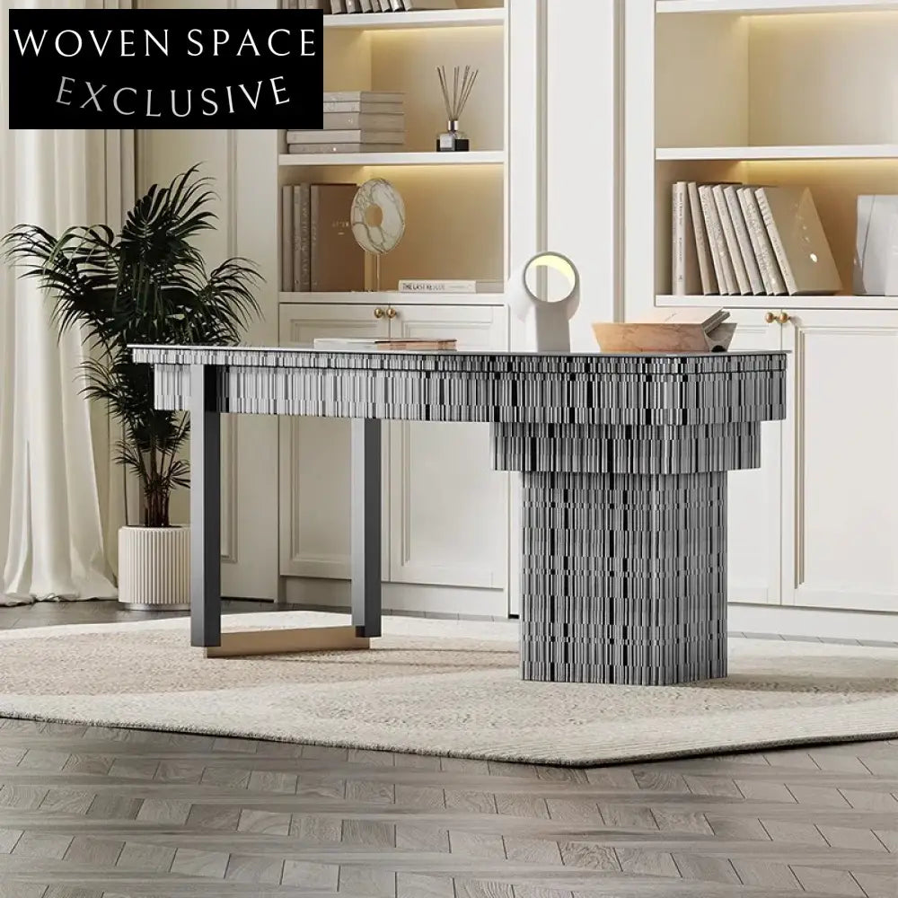 Modern Luxury Solid Wood Computer Desk Elegant Home Office Study Table