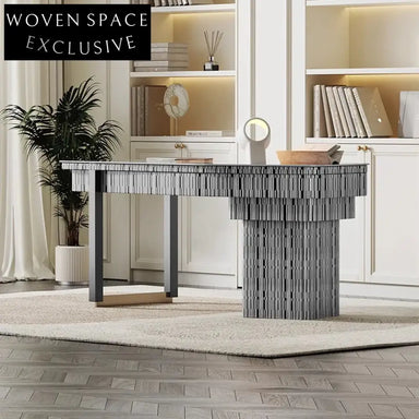 Modern Luxury Solid Wood Computer Desk Elegant Home Office Study Table