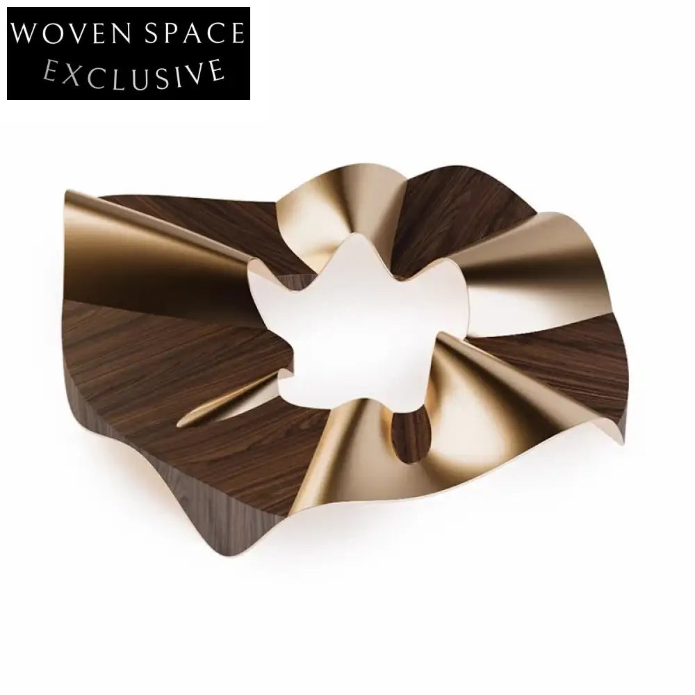 Modern Luxury Solid Wood Metal Living Room Center Coffee Table