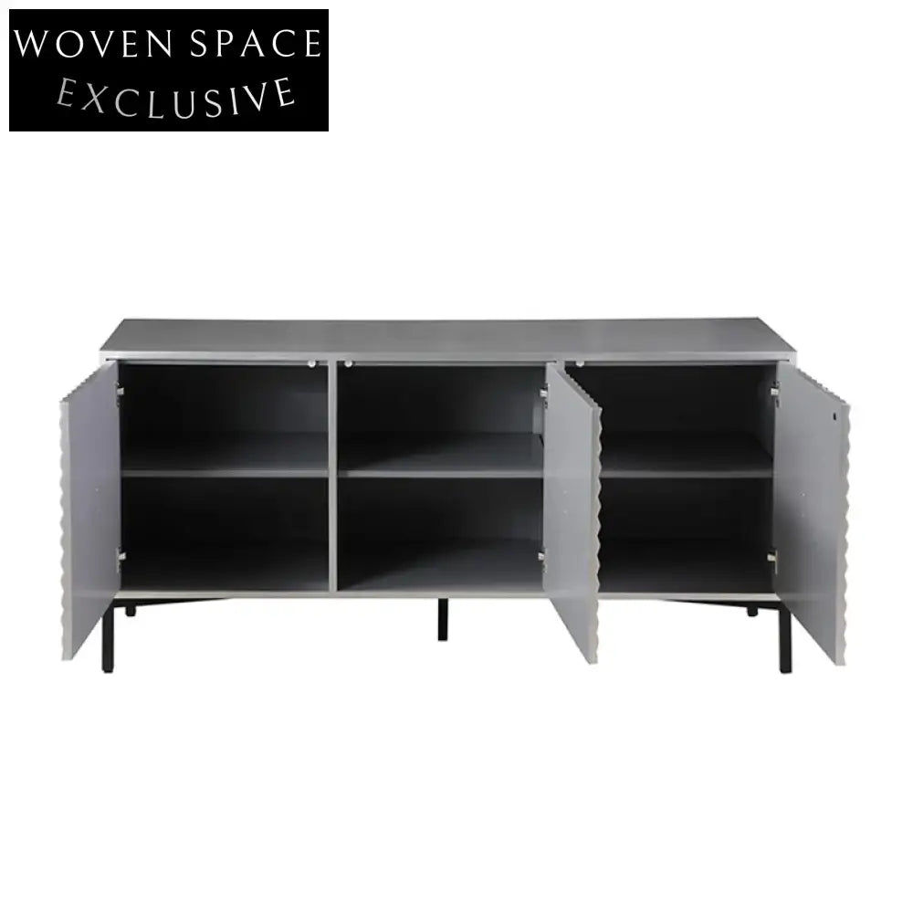 Modern Luxury Solid Wood Multi-Purpose Storage Cabinet for Living Room, Kitchen