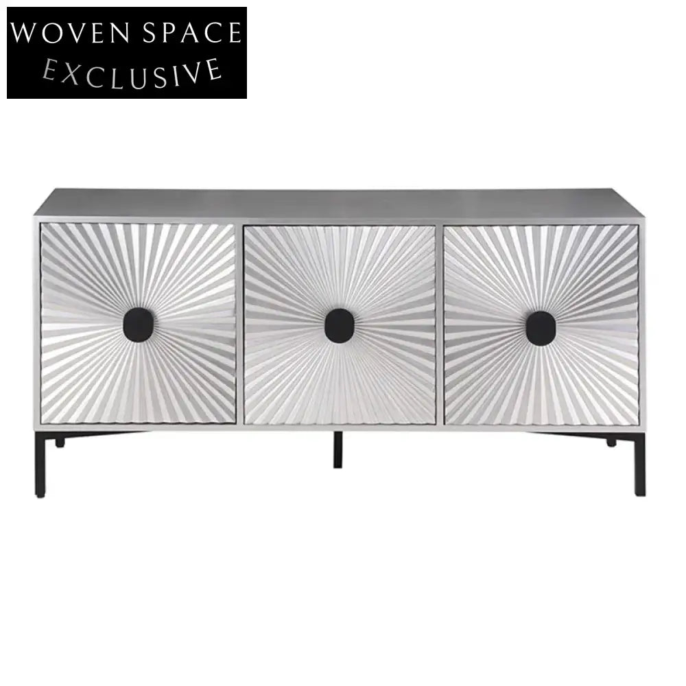 Modern Luxury Solid Wood Multi-Purpose Storage Cabinet for Living Room, Kitchen