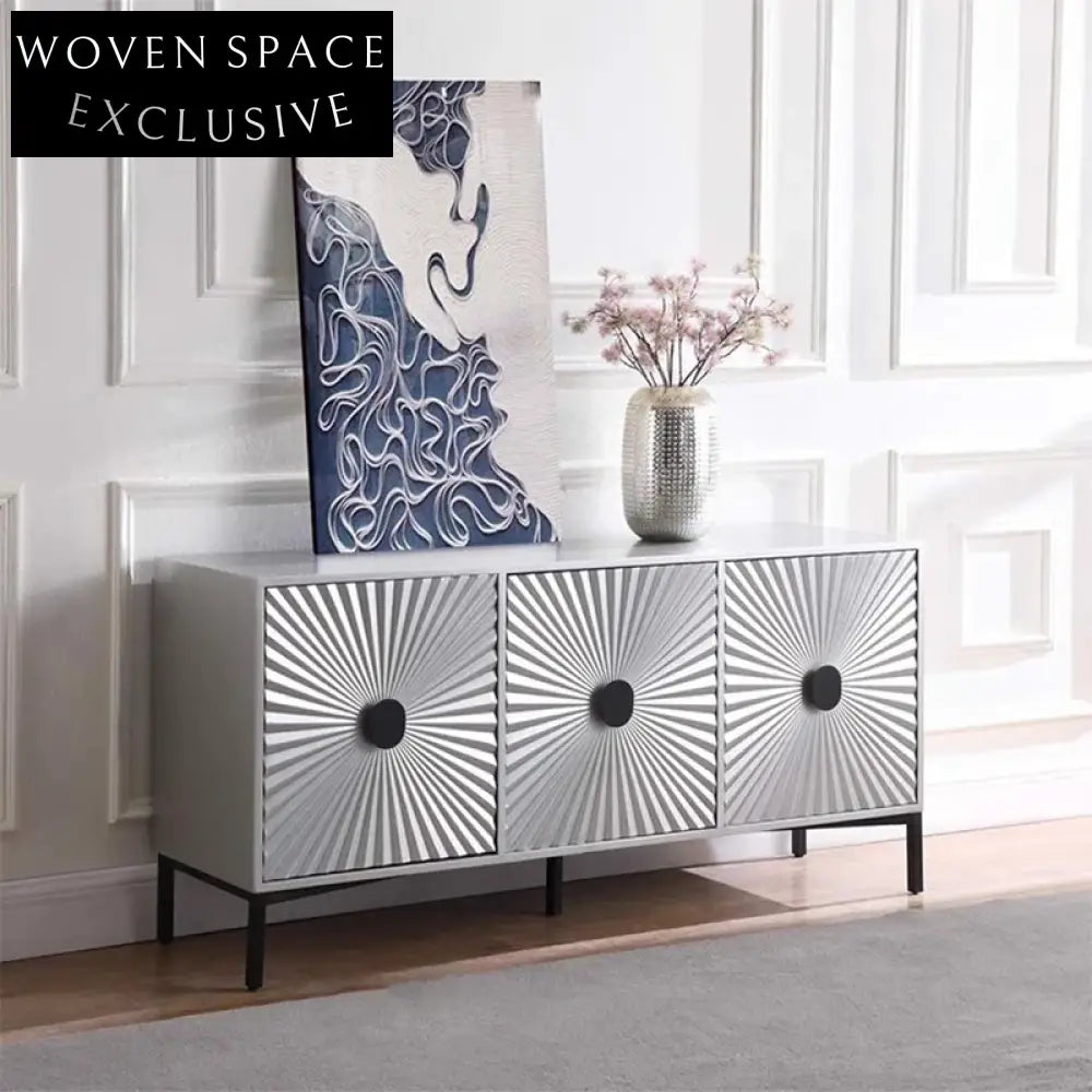 Modern Luxury Solid Wood Multi-Purpose Storage Cabinet for Living Room, Kitchen