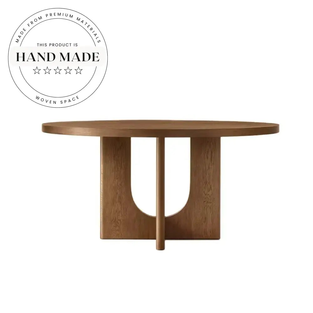 Modern Luxury Solid Wood Round Breton Country Dining Table