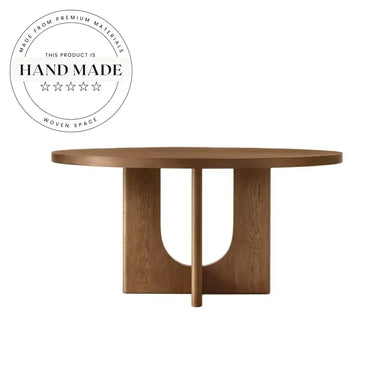Modern Luxury Solid Wood Round Breton Country Dining Table