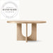 Modern Luxury Solid Wood Round Breton Country Dining Table