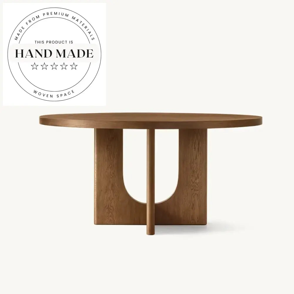 Modern Luxury Solid Wood Round Breton Country Dining Table