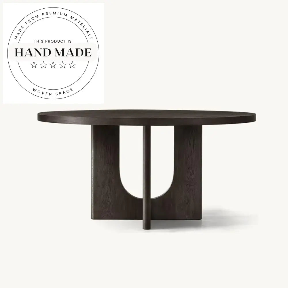 Modern Luxury Solid Wood Round Breton Country Dining Table