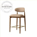 Modern Luxury Solid Wood Swivel Adjustable Bar Stool Dining Chair