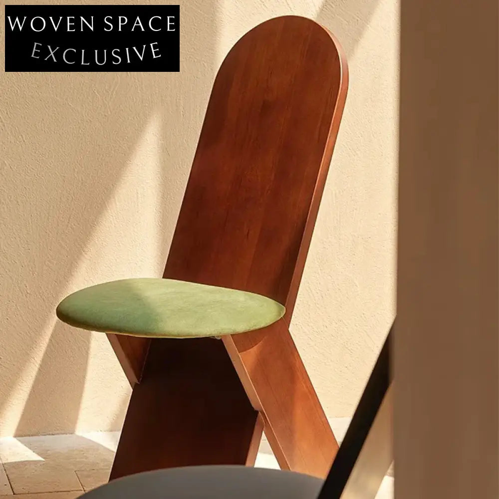 Modern Luxury Solid Wood Upholstered Dining Room Accent Chair