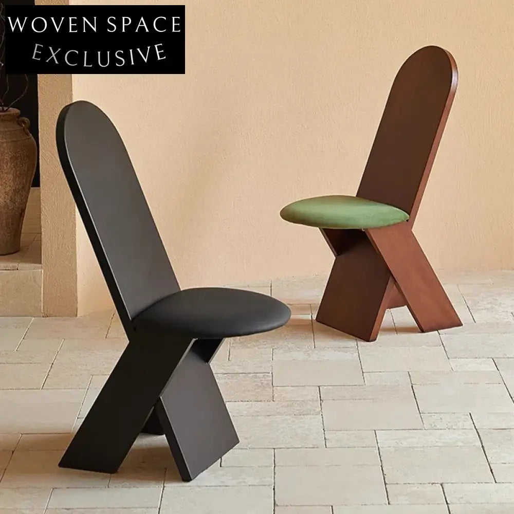 Modern Luxury Solid Wood Upholstered Dining Room Accent Chair