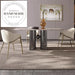 Modern Luxury Stainless Steel Fabric Padded Dining Accent Chair