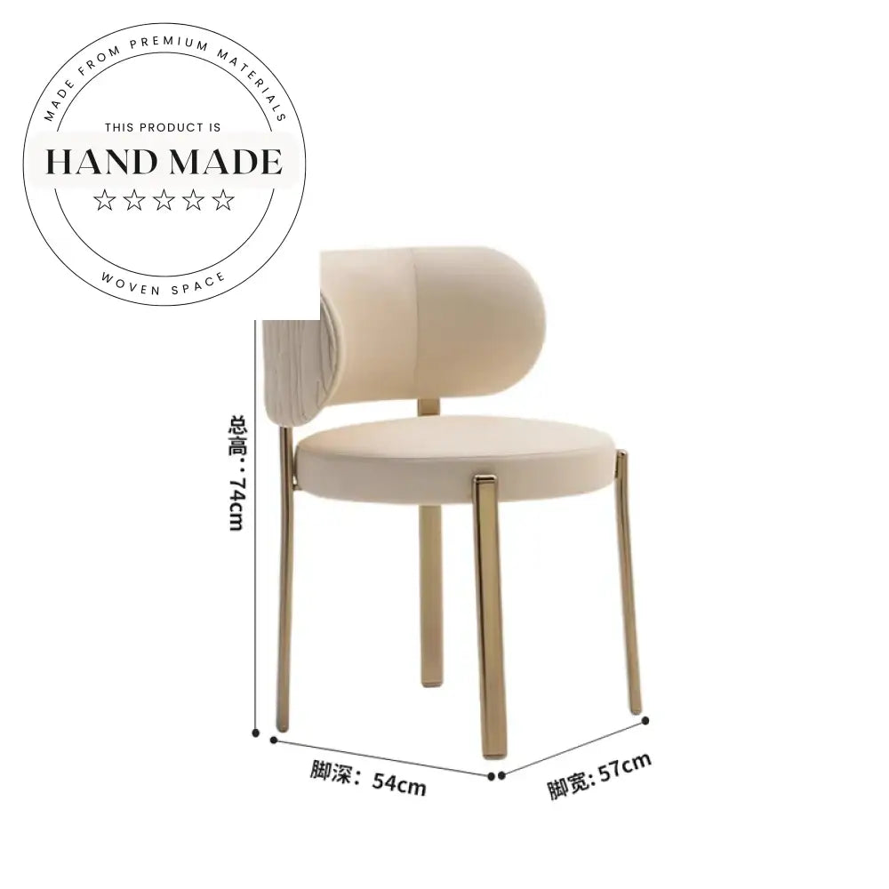 Modern Luxury Stainless Steel Leather Wedding Event Dining Chair