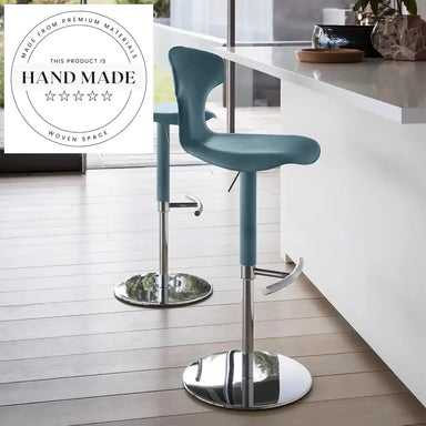 Modern Luxury Stainless Steel Lift Rotating Leather Bar Stool