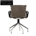 Modern Luxury Stainless Steel Lifted Rotation Wheeling Study Armrest Accent Chair