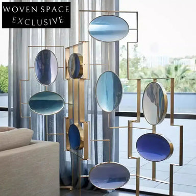 Modern Luxury Stainless Steel Room Divider Wall Partition Entrance Decor Screen