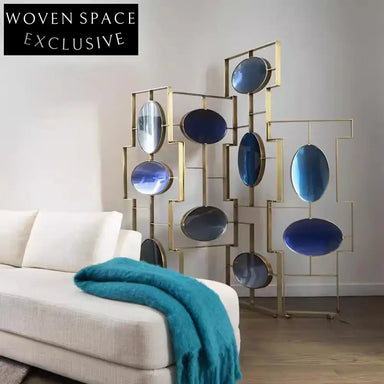 Modern Luxury Stainless Steel Room Divider Wall Partition Entrance Decor Screen