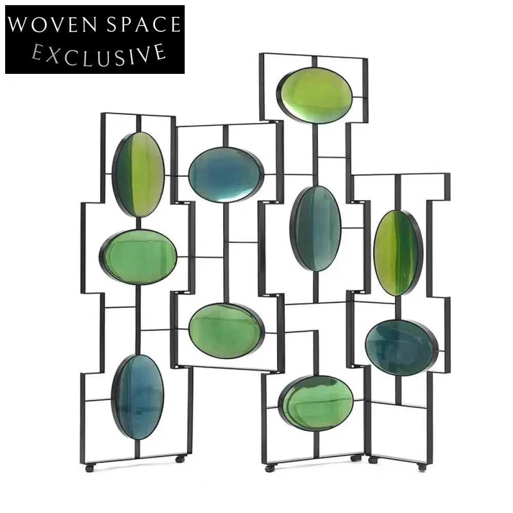 Modern Luxury Stainless Steel Room Divider Wall Partition Entrance Decor Screen