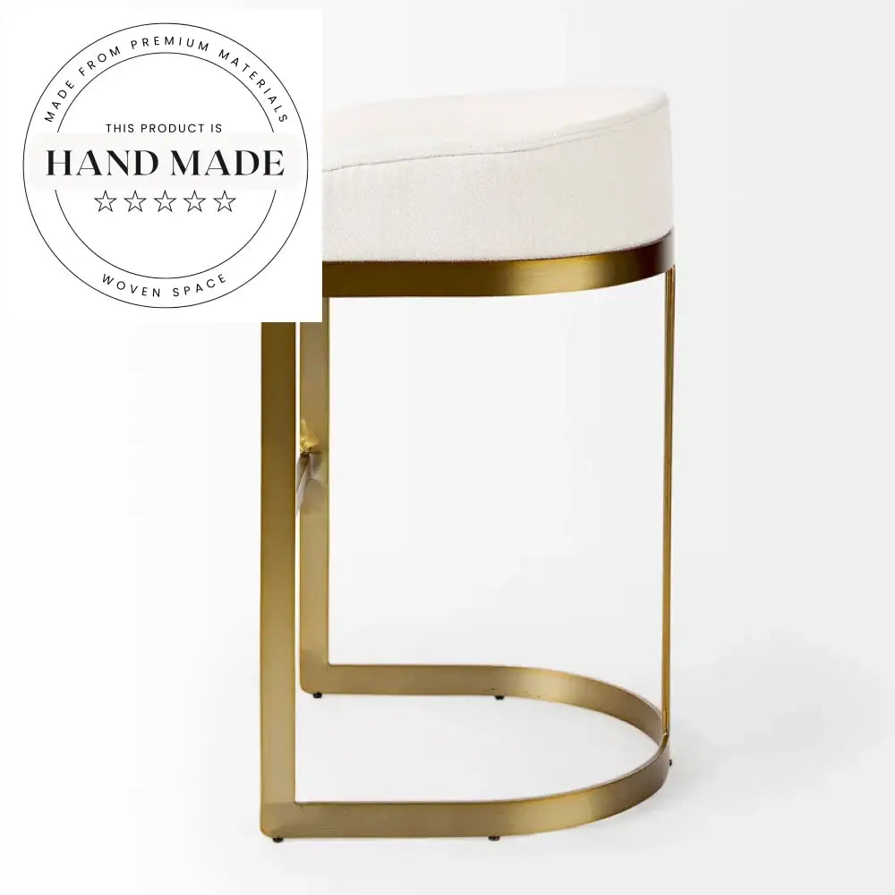 Modern Luxury Stainless Steel Swivel Counter Height Bar Stool