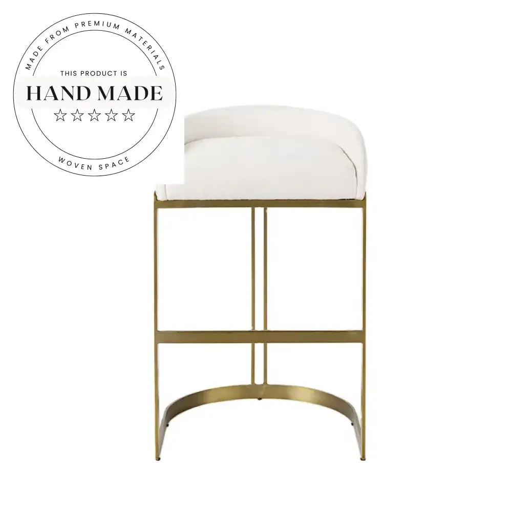 Modern Luxury Stainless Steel Swivel Counter Height Bar Stool