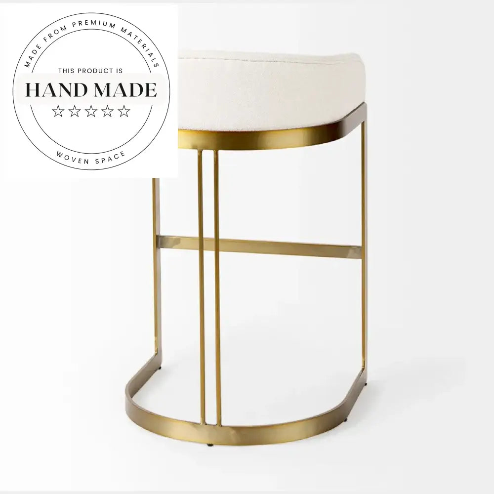 Modern Luxury Stainless Steel Swivel Counter Height Bar Stool