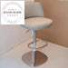 Modern Luxury Swivel Bar Stool, Genuine Leather High-Back Counter Seat