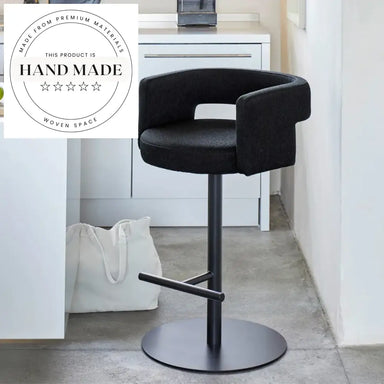 Modern Luxury Swivel Bar Stool, Nordic Upholstered Velvet Counter Height