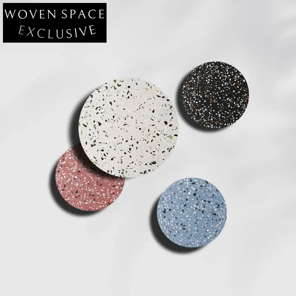 Modern Luxury Terrazzo LED Round Wall Sconce Decorative Indoor Lighting Fixture