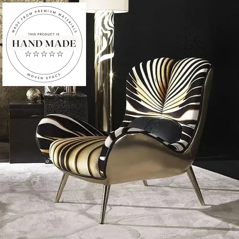 Modern Luxury Upholstered Genuine Leather Recliner Lounge Chair