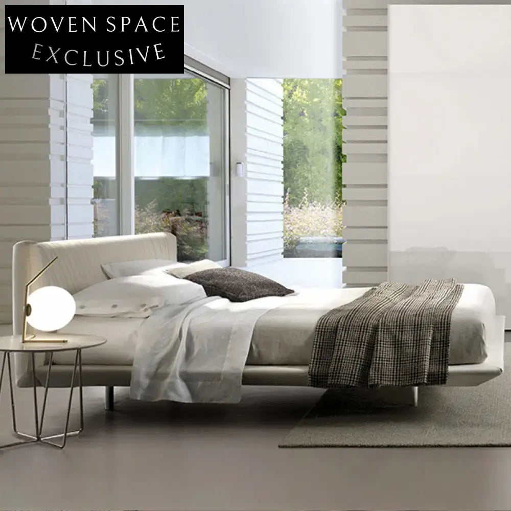 Modern Luxury Upholstered King Size Fabric Bed for Home & Hotel