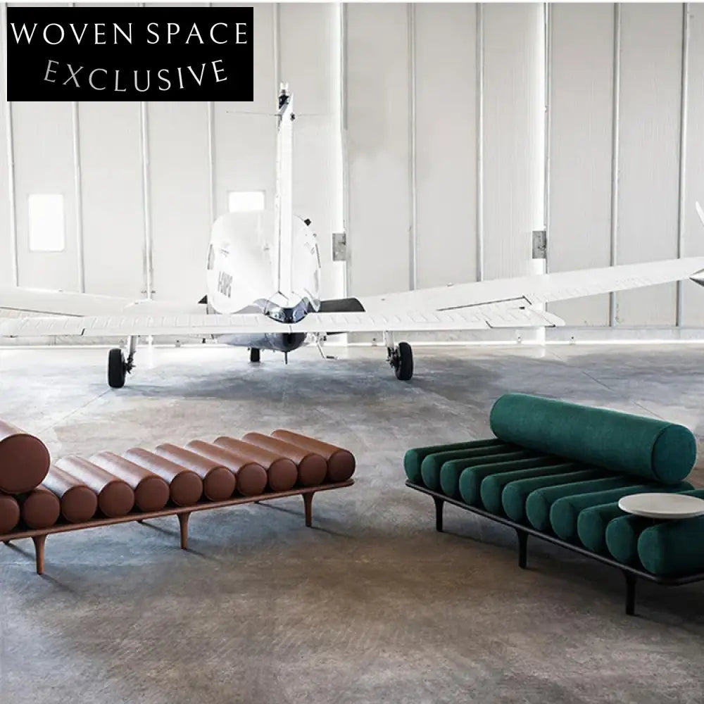 Modern Luxury Velvet Bed End Stool Long Bench with Chic Metal Legs