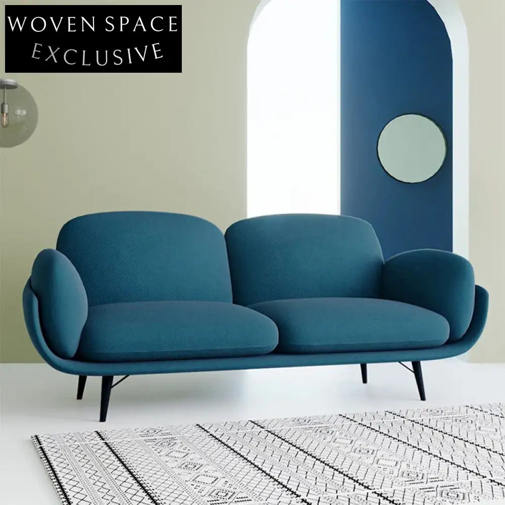 Modern Luxury Velvet Fabric Living Room Metal Legs Corner Sofa