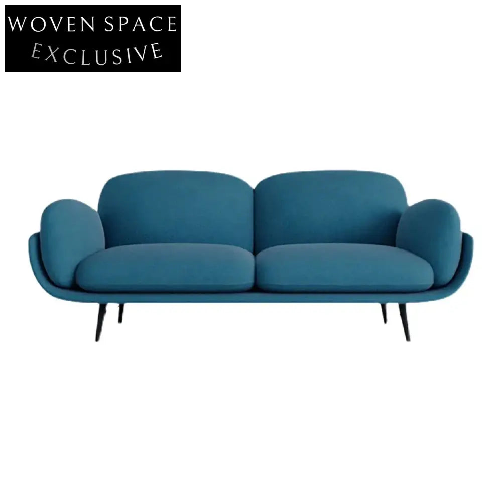 Modern Luxury Velvet Fabric Living Room Metal Legs Corner Sofa