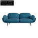 Modern Luxury Velvet Fabric Living Room Metal Legs Corner Sofa