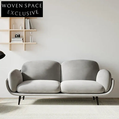 Modern Luxury Velvet Fabric Living Room Metal Legs Corner Sofa