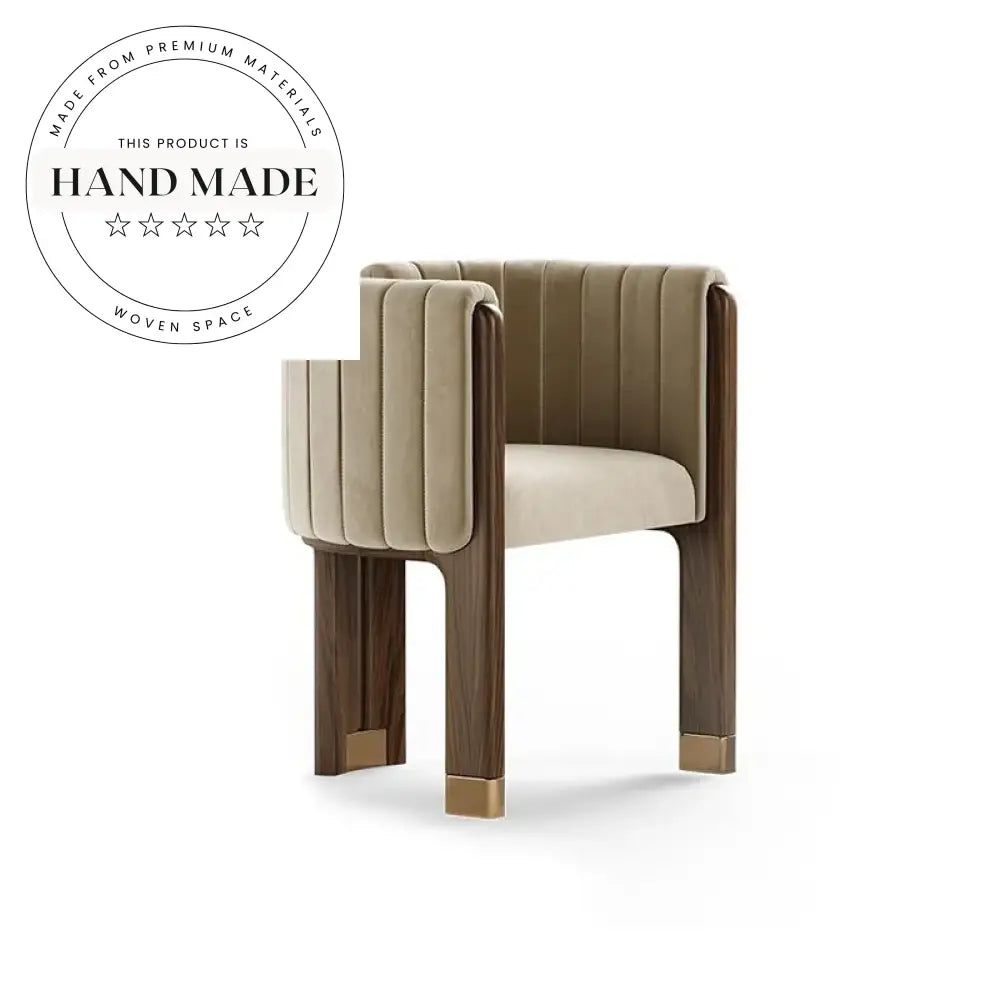 Modern Luxury Velvet Upholstered Solid Wood Accent Armchair