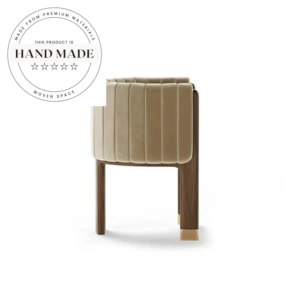 Modern Luxury Velvet Upholstered Solid Wood Accent Armchair