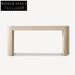 Modern Luxury Wabi Sabi Travertine Stone Console Table for Entryway Living Room