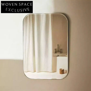 Modern Luxury Wall Hanging Mirror with Fiberboard Frame for Dressing Room Decor