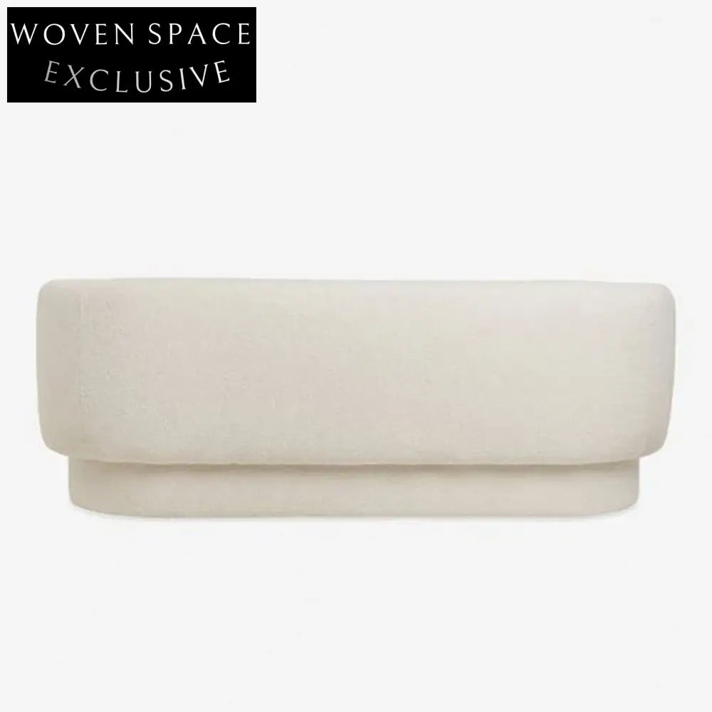 Modern Luxury White Lamb Wool Living Room Sofa Set Teddy Accent Chair