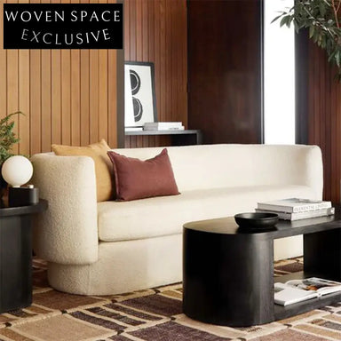 Modern Luxury White Lamb Wool Living Room Sofa Set Teddy Accent Chair